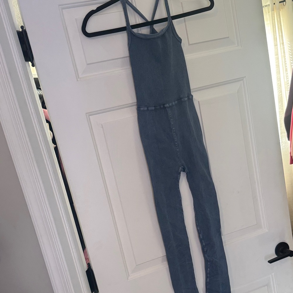 Free people stretchy Blue Jumpsuit size xs/small